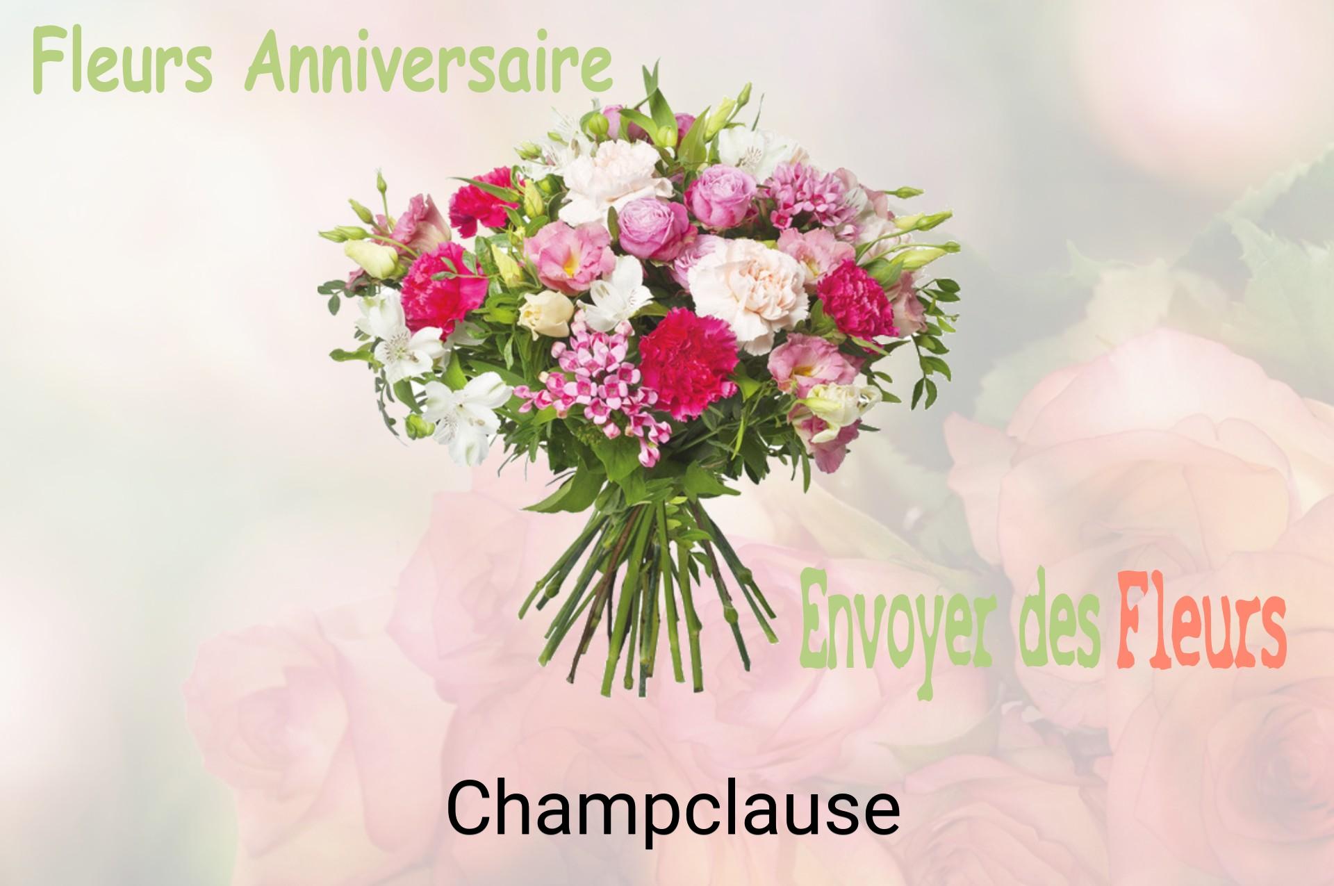 Bouquet de fleurs d’anniversaire livré à Champclause